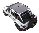Spiderwebshade JL4D One Piece Sun Shade for Jeep Wrangler JL 4 Door 2018+