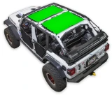 Spiderwebshade SWS-SHDTOP-01-JL4D-2PC Two-Piece Sun Shade for Jeep Wrangler JL 4 Door 2018+