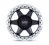 KMC Wheels KM238MD KM238 VI Beadlock in Satin Black with Machined Ring 17x9