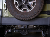aFe Power 49-48086-B Rebel Series 2.5" 409 Stainless Steel Axle Back Exhaust for Jeep Wrangler JK 2007-2018