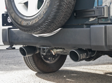 aFe Power 49-48062-B Rebel Series 2.5" 409 Stainless Steel Cat Back Exhaust for Jeep Wrangler JK 2007-2018