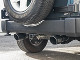 aFe Power 49-48061-B Rebel Series 2.5" 409 Stainless Steel Axle Back Exhaust System for Jeep Wrangler JK 2007-2018