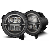AlphaRex 880868 NOVA-Series LED Projector Headlights for Jeep Wrangler JL & Gladiator JT 2018+