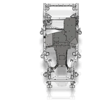 Motobilt MB1247-21 Skid Plate System for Jeep Wrangler JK 2 Door 2007-2011