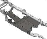 Motobilt MB7000-ES 4-Link Suspension Bracket Kit with Engine Skid for Jeep Wrangler JK 4 Door 2007-2011