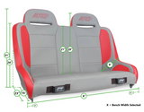 PRP Seats A9210-40 Elite Series Rear Suspension Bench Seat