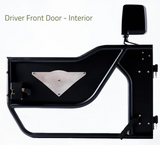 Combat Off Road 15-1046 Mission Front Tube Doors for Jeep Wrangler JK 2007-2018