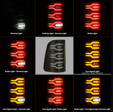 AlphaRex 640040 LUXX-Series LED Tail Lights Black for Ram 2019-2024