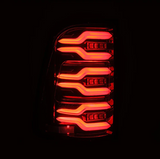 AlphaRex 640030 LUXX-Series LED Tail Lights in Alpha Black for Ram 1500 2019-2024