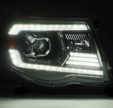 AlphaRex 880738 PRO-Series Halogen Projector Headlights in Black for Toyota Tacoma 2005-2011