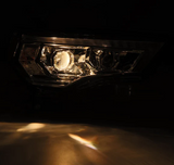 AlphaRex 880850 MK II PRO-Series Halogen Projector Headlights in Alpha Black for Toyota 4Runner 2014-2020