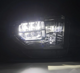 AlphaRex 880830 MK II LUXX-Series LED Crystal Headlights in Alpha Black for Toyota Tundra 2014-2021