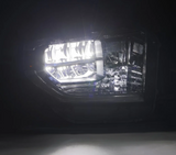AlphaRex 880830 MK II LUXX-Series LED Crystal Headlights in Alpha Black for Toyota Tundra 2014-2021