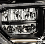 AlphaRex 880830 MK II LUXX-Series LED Crystal Headlights in Alpha Black for Toyota Tundra 2014-2021