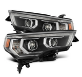 AlphaRex 880814 MK II PRO-Series Halogen Projector Headlights in Black for Toyota 4Runner 2014-2020