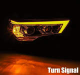 AlphaRex 880731 PRO-Series Halogen Projector Headlights in Chrome for Toyota 4Runner 2014-2020