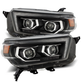 AlphaRex 880755 PRO-Series Halogen Projector Headlights in Black for Toyota 4Runner 2010-2013