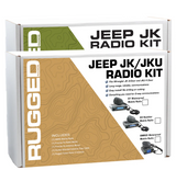 Rugged Radios JKU-GMR25 Two-Way GMRS Mobile Radio Kit for Jeep Wrangler JK 2007-2018