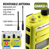 Rugged Radios RUGGED-GOBAG GO BAG High Vis GMR2 PLUS Emergency Radio Bundle