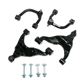 Freedom Off-Road FO-T701FU+FO-T701FL Front Upper & Lower Control Arms with Cam Bolts for Toyota Tacoma 2005-2015