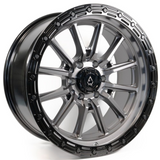 Arena Wheel Co. A106179075N01211 Trek Wheel 17x9 in Glossy Gun Metal with Glossy Black Lip