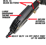 PowerTank TIG-9206 Trooper Safety Series 60 PSI Liquid Analog Ventoso Tire Inflator with 6ft Hose Whip