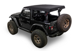 Bestop 54728-17 Supertop Glide Soft Top in Black Twill for Jeep Wrangler JL 2 Door 2018+