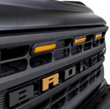 IAG Off-Road IAG-BDY-F3035 I-Line 3PC Amber Grille Light Kit for Ford Bronco 2021+