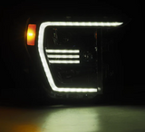 AlphaRex 880294 PRO-Series Halogen Projector Headlights in Alpha Black for Ford F150 2021-2023