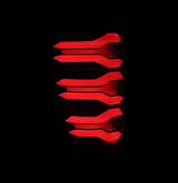 AlphaRex 653030 LUXX-Series LED Tail Lights in Black/Red for Ford F150 & Raptor 2021-2023