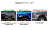 Morimoto LF480 XRGB Fender Flare Chop Kit for Jeep Wrangler JL & Gladiator JT 2018+