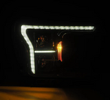 AlphaRex 880251 MKII 14th Gen Style LUXX-Series LED Projector Headlights in Alpha-Black for Ford F150 2018-2020