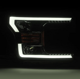 AlphaRex 880174 LUXX-Series LED Projector Headlights in Jet Black for Ford F150 2018-2020