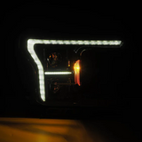 AlphaRex 880252 MKII Style PRO-Series Halogen Projector Headlights in Black for Ford F150 2018-2020