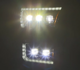 AlphaRex 880151 NOVA-Series LED Projector Headlights in Chrome for Ford F150 & Raptor 2015-2020