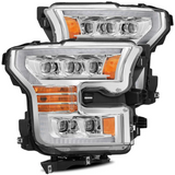 AlphaRex 880151 NOVA-Series LED Projector Headlights in Chrome for Ford F150 & Raptor 2015-2020