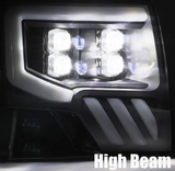 AlphaRex 880190 NOVA-Series LED Projector Headlights in Jet Black for Ford F150 2009-2014