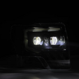 AlphaRex 880090 MK II LUXX-Series LED Projector Headlights in Alpha Black for Ford F150 2009-2014