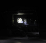 AlphaRex 880092 MK II LUXX-Series LED Projector Headlights in Black for Ford F150 2009-2014