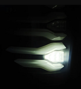 AlphaRex 653080 LUXX-Series LED Tail Lights in Alpha Black for Ford F150 2009-2014