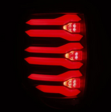 AlphaRex 653090 LUXX-Series LED Tail Lights in Black/Red for Ford F150 2009-2014