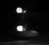 Alpharex 880341 LUX-Series LED Projector Headlights in Black for Ford Super Duty 2020-2022