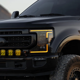 AlphaRex 880338 NOVA-Series LED Projector Headlights in Black for Ford Super Duty 2020-2022