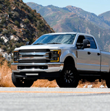 AlphaRex 880322 MK II LUXX-Series LED Projector Headlights in Alpha Black for Super Duty 2017-20019