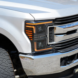 AlphaRex MK II PRO-Series Halogen Projector Headlights | Alpha Black (Super Duty 2017-2019)