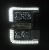 AlphaRex 880147 NOVA-Series LED Projector Headlights in Alpha Black for Super Duty 2011-2016