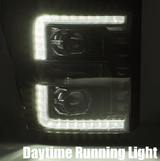 AlphaRex 880145 LUXX-Series LED Projector Headlights in Chrome for Super Duty 2011-2016