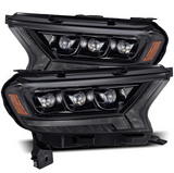 AlphaRex 880123 NOVA-Series LED Projector Headlights in Alpha Black for Ford Ranger 2019-2023