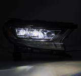 AlphaRex 880123 NOVA-Series LED Projector Headlights in Alpha Black for Ford Ranger 2019-2023