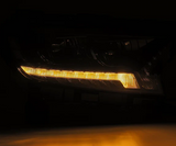 AlphaRex 880121 LUXX-Series LED Projector Headlights in Alpha Black for Ford Ranger 2019-2023